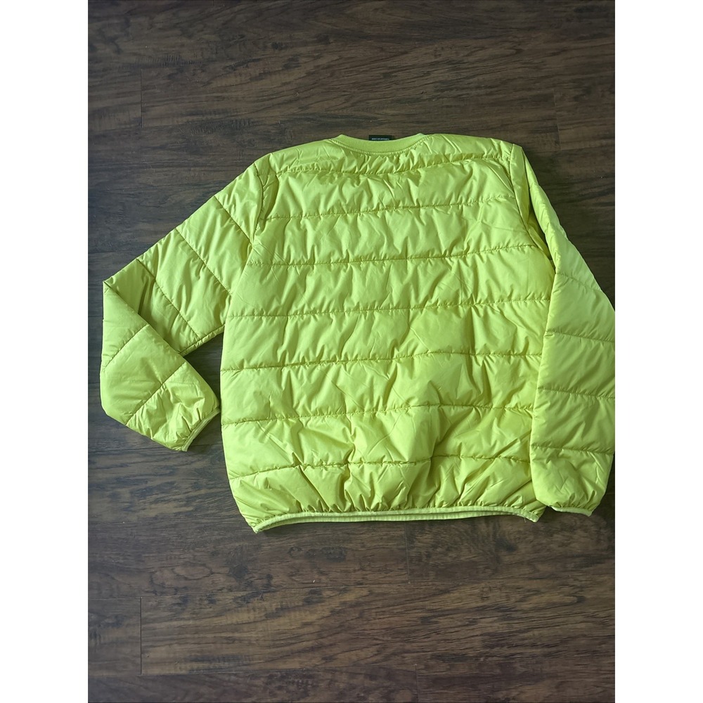 UGG Colten Puffer Crewneck Top Quilted Men's Yellow Sweatshirt Pullover Large - Picture 6 of 8